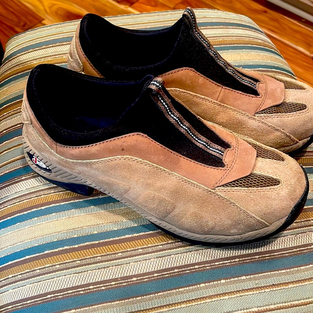 Womens Justin Leather slip on shoes sz 8